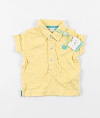 Žluté tričko s límečkem M&CO