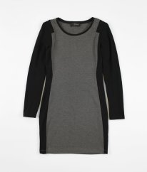 Šedočerné teplé šaty RESERVED