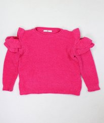 Růžový svetr s odhalenými rameny MARKS & SPENCER