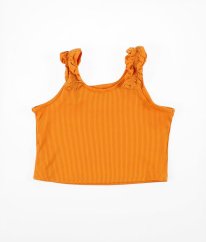 Okrový žebrovaný top RIVER ISLAND