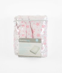 Bílé obložení s hvězdičkami kolem postýlky BREATHABLE BABY