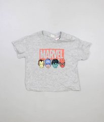Šedé tričko s obrázkem H&M