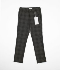 Šedohnedé kockované nohavice NAME IT