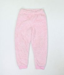 Růžové plyšové pyžamové kalhoty/tepláky MATALAN
