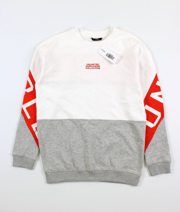 Bílošedá silnější mikina GEORGE