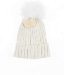 Smetanová čepice se třpytem PRIMARK