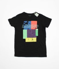 Černé tričko s obrázkem PRIMARK