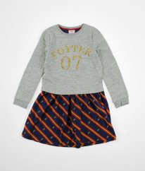 Šedé silnější mikinové šaty Harry Potter BODEN