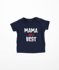 Modré tričko s nápisom MATALAN