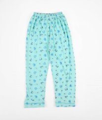 Tyrkysové pyžamové kalhoty