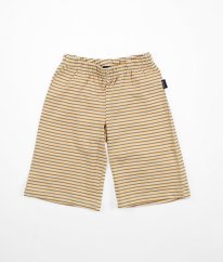 Krémovobéžové proužkované kraťasy ze silné bavlny BABY