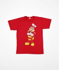 Červené tričko s obrázkom