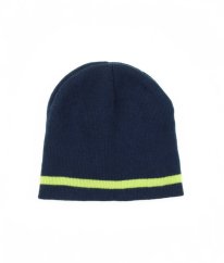 Modré čepice s proužkem