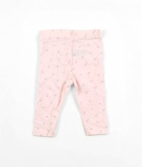 Růžové legíny s květinkami MOTHERCARE