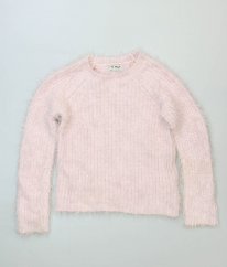 Růžový chlupatý svetr NEXT