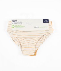 Sada 2 ks slipů z biobavlny KIABI