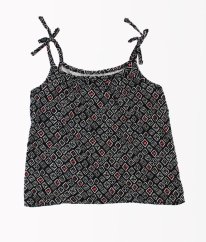 Černý top se vzorem MATALAN