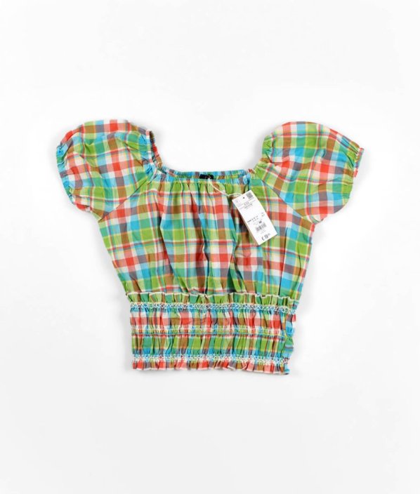 Barevná kostičkovaná halenka OVS