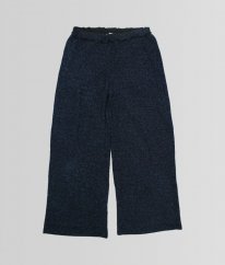 Černomodrotřpytivé  luxusní kalhoty s příjemnou podšívkou OVER KIDS