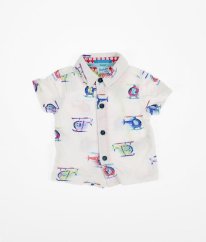 Bílá košile s vrtulníky TED BAKER