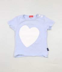 Modré tričko se srdcem ELLE