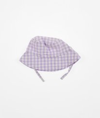 Fialový kockovaný klobúčik PRIMARK