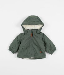 Zelená zimní bunda s beránkem H&M