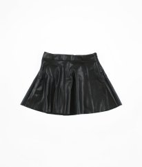 Černá koženková sukně H&M