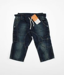 Modré riflové dlouhé kraťasy PUSBLU