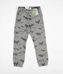 Šedé kalhoty s dinosaury