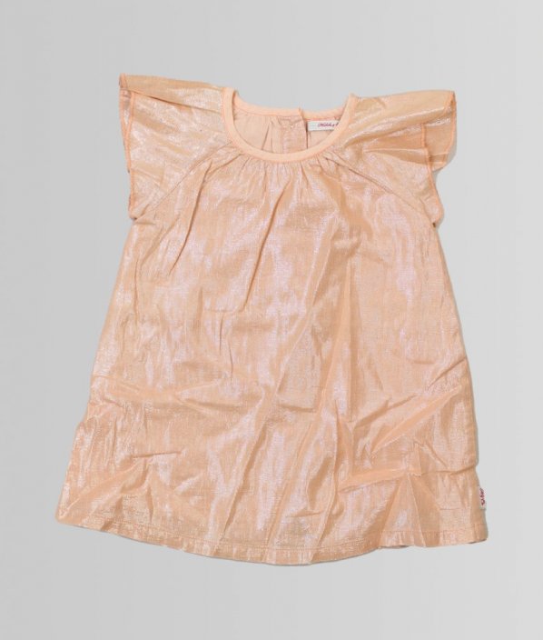Meruňkové trřpytivé šaty