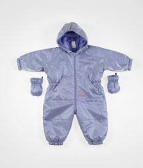 Modrofialová teplá kombinéza se třpytem jaro/podzim - lehká zimní ADAMS