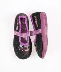 Šedofialové papuče (EU 25, měřená stélka 15,5 cm) KIABI