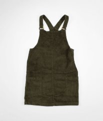 Olivová manšestrová šatová sukně GEORGE