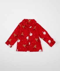 Červená vánoční flanelová košile PRIMARK