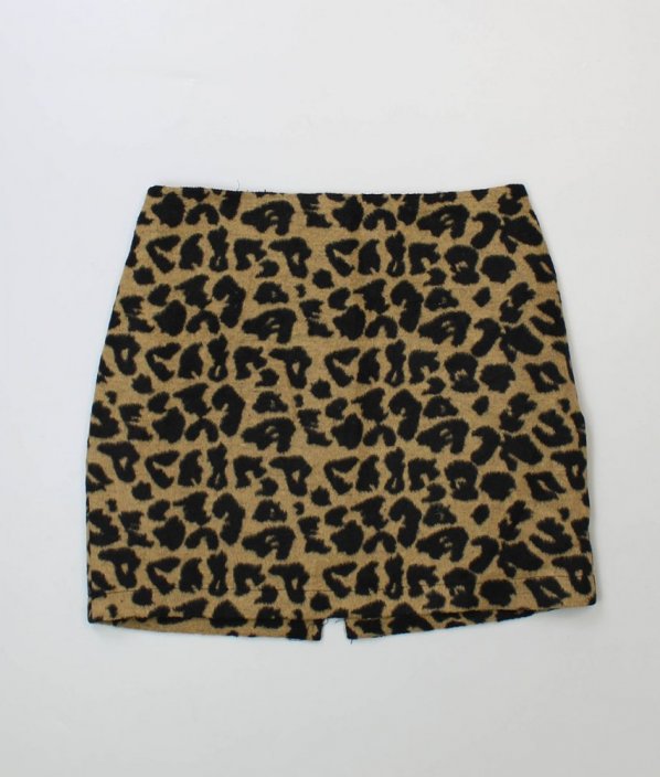Leopardí teplá sukně s vlnou GEISHA