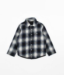 Čierno-modro-bielo károvaná silnejšia košeľa BY VERY