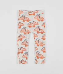 Smetanové pyžamové kalhoty s dinosaury MATALAN