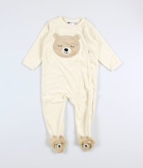 Krémový semišový overal s obrázkem H&M