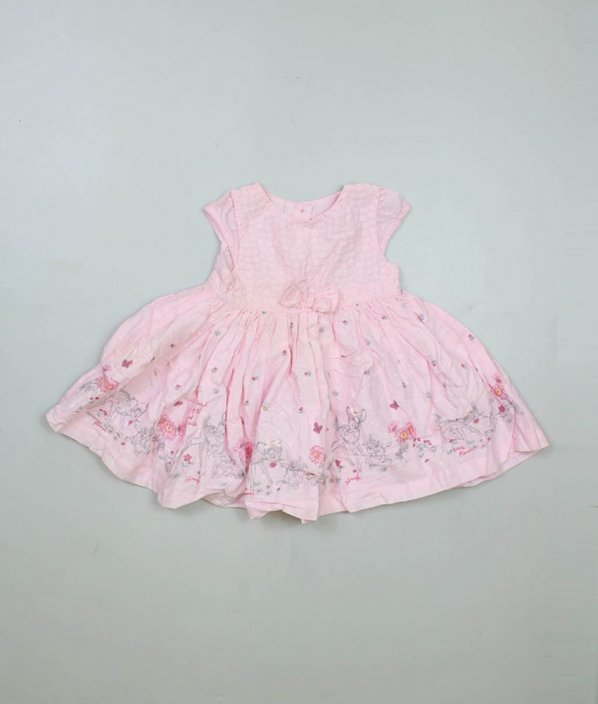 Růžové šaty s krajkovou halenkou a obrázky DISNEY