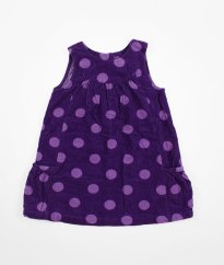 Fialová menčestrová šatová sukňa s bodkami JOHN LEWIS