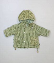 Zelená manšestrová teplá bunda jaro/podzim NAME IT