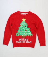 Červený vánoční svetr