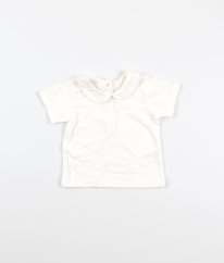 Bílé tričko s límečkem MATALAN