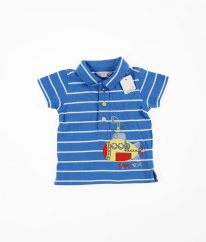 Modré proužkované polo tričko M&CO