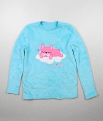Tyrkysová plyšová mikina/pyjama tričko DUNNES
