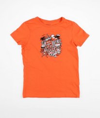 Oranžové tričko s obrázkem PRIMARK