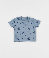 Modré tričko s palmami PRIMARK