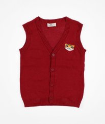 Červená sveterová vesta H&M