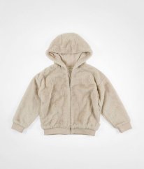 Béžová plyšová bunda F&F